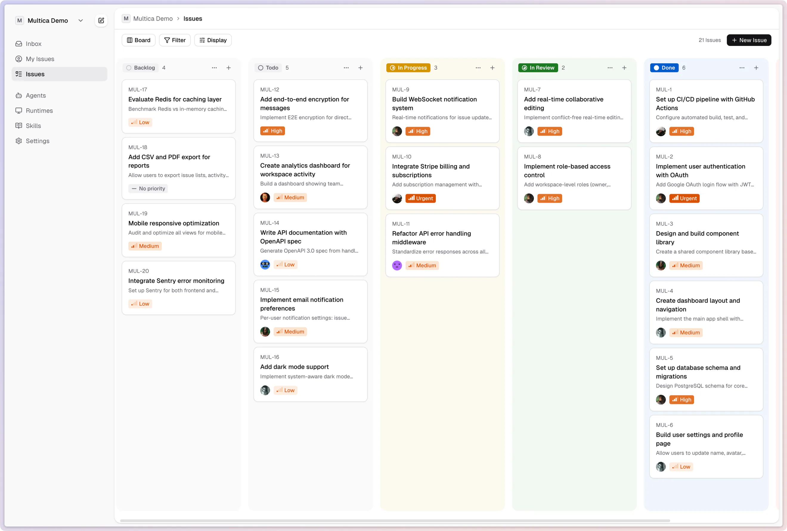 screenshot 1 of Multica