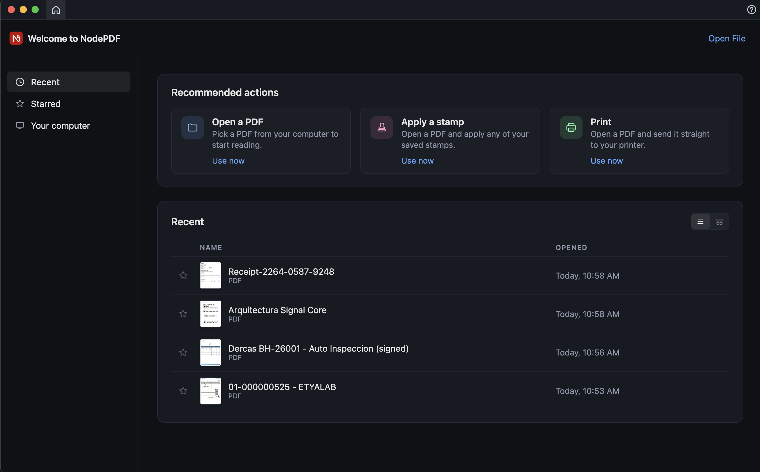 screenshot 1 of Node PDF