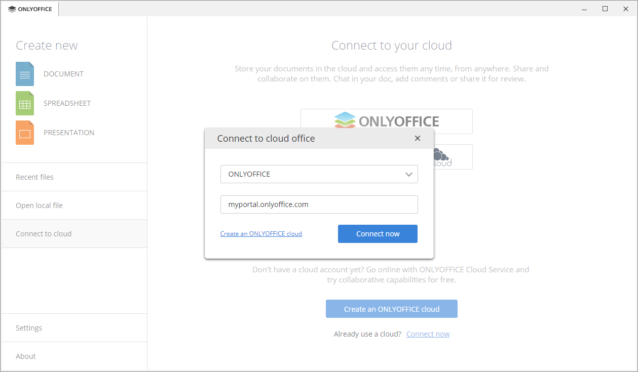 screenshot 1 of ONLYOFFICE Desktop Editors