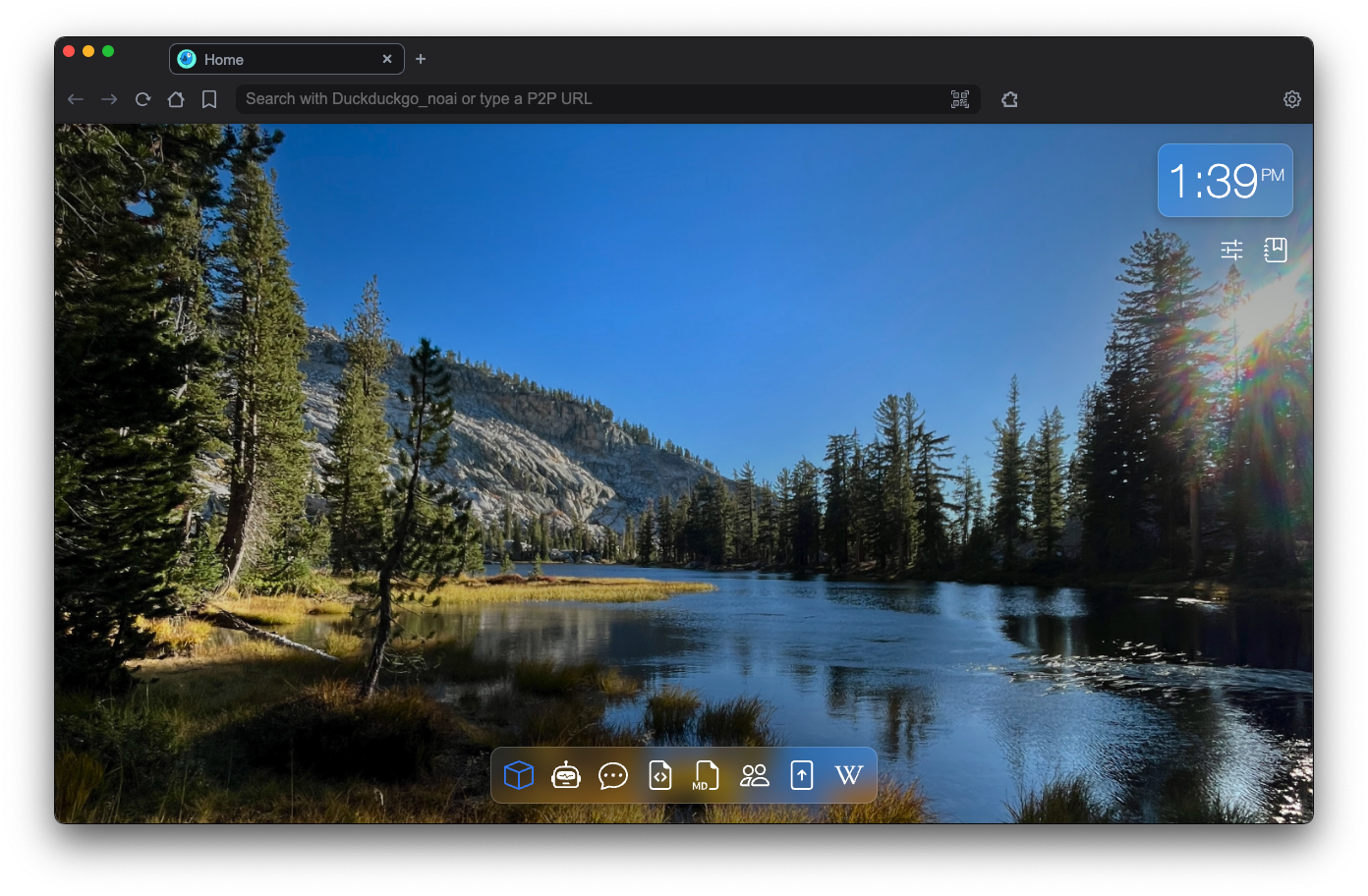 screenshot 1 of Peersky Browser