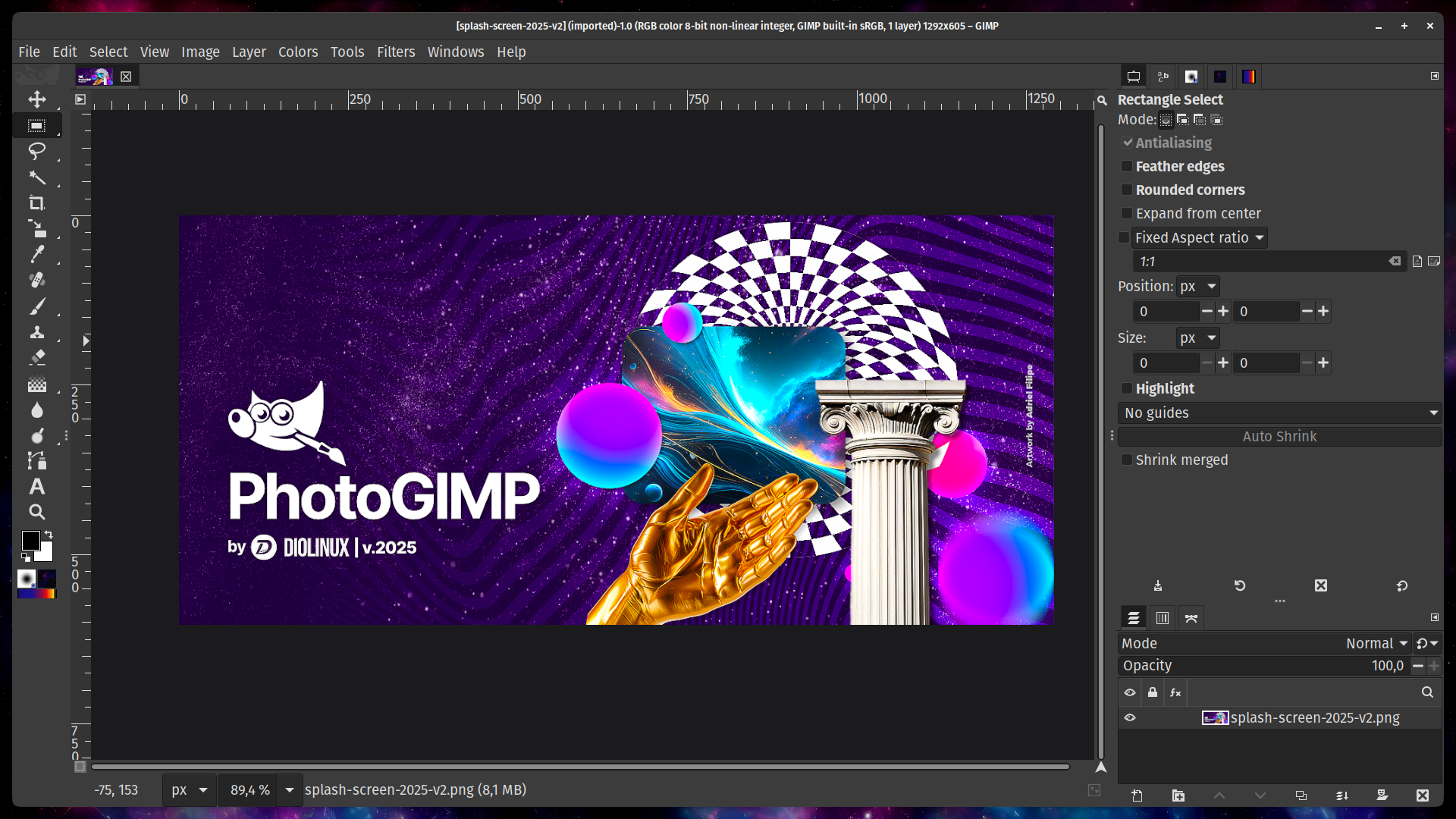 screenshot 1 of PhotoGIMP