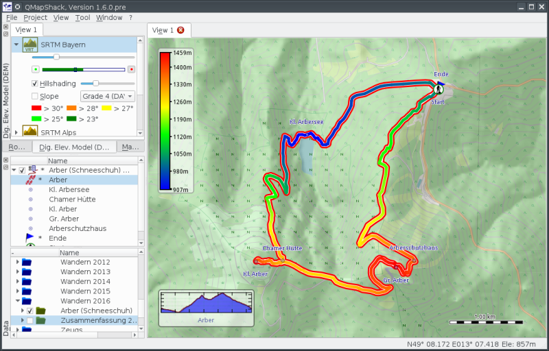 screenshot 1 of Qmapshack