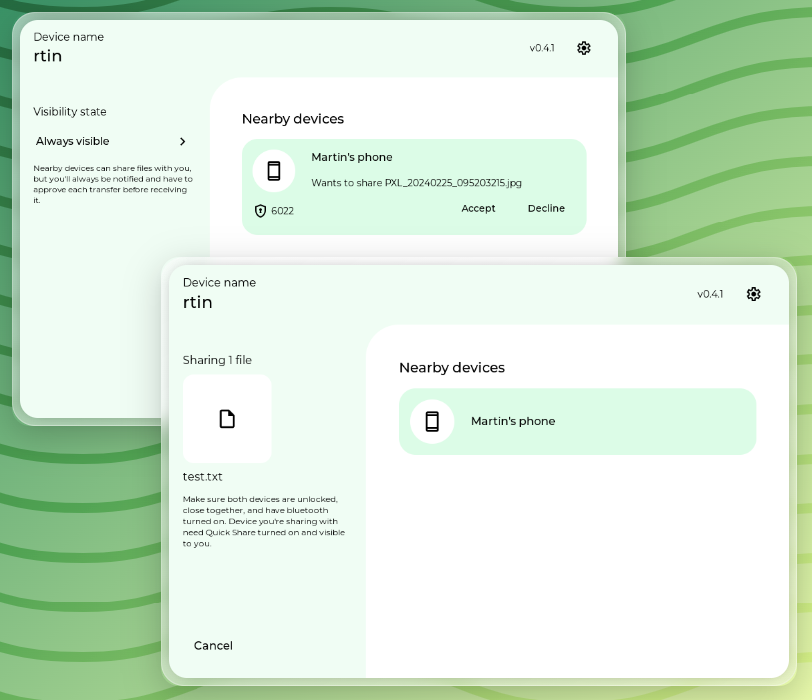 screenshot 1 of Rquickshare