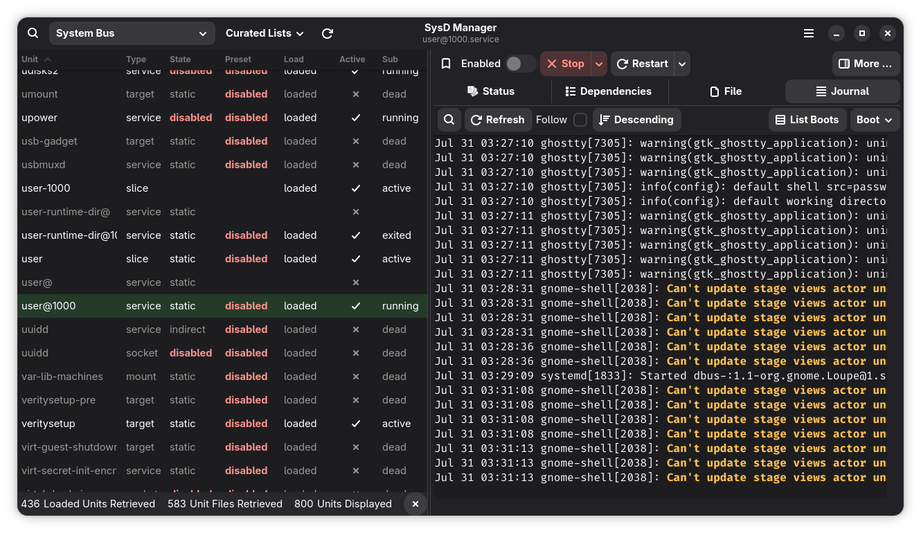 screenshot 1 of Sysd Manager
