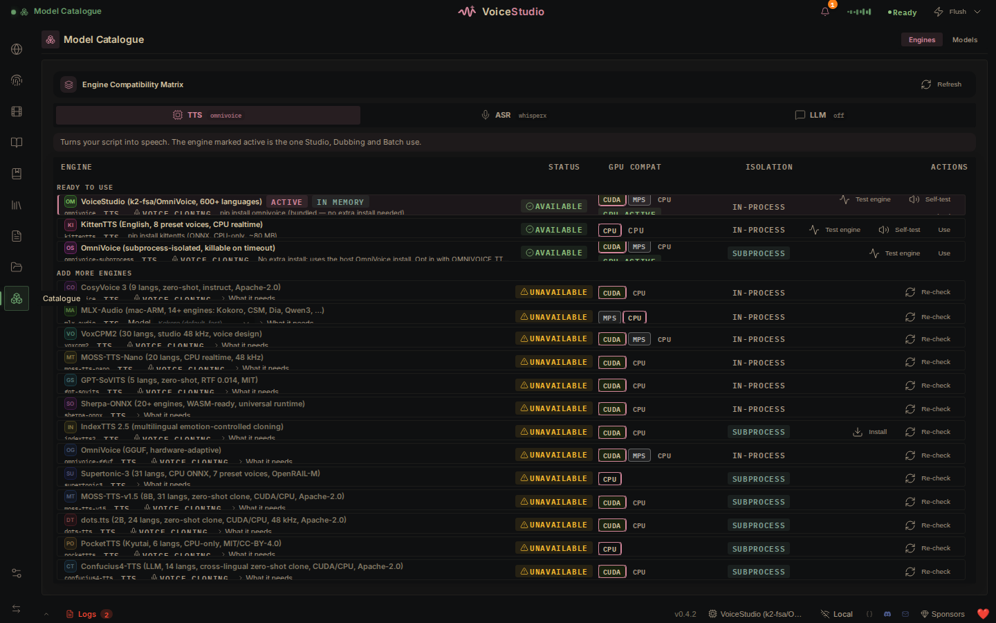 screenshot 1 of VoiceStudio