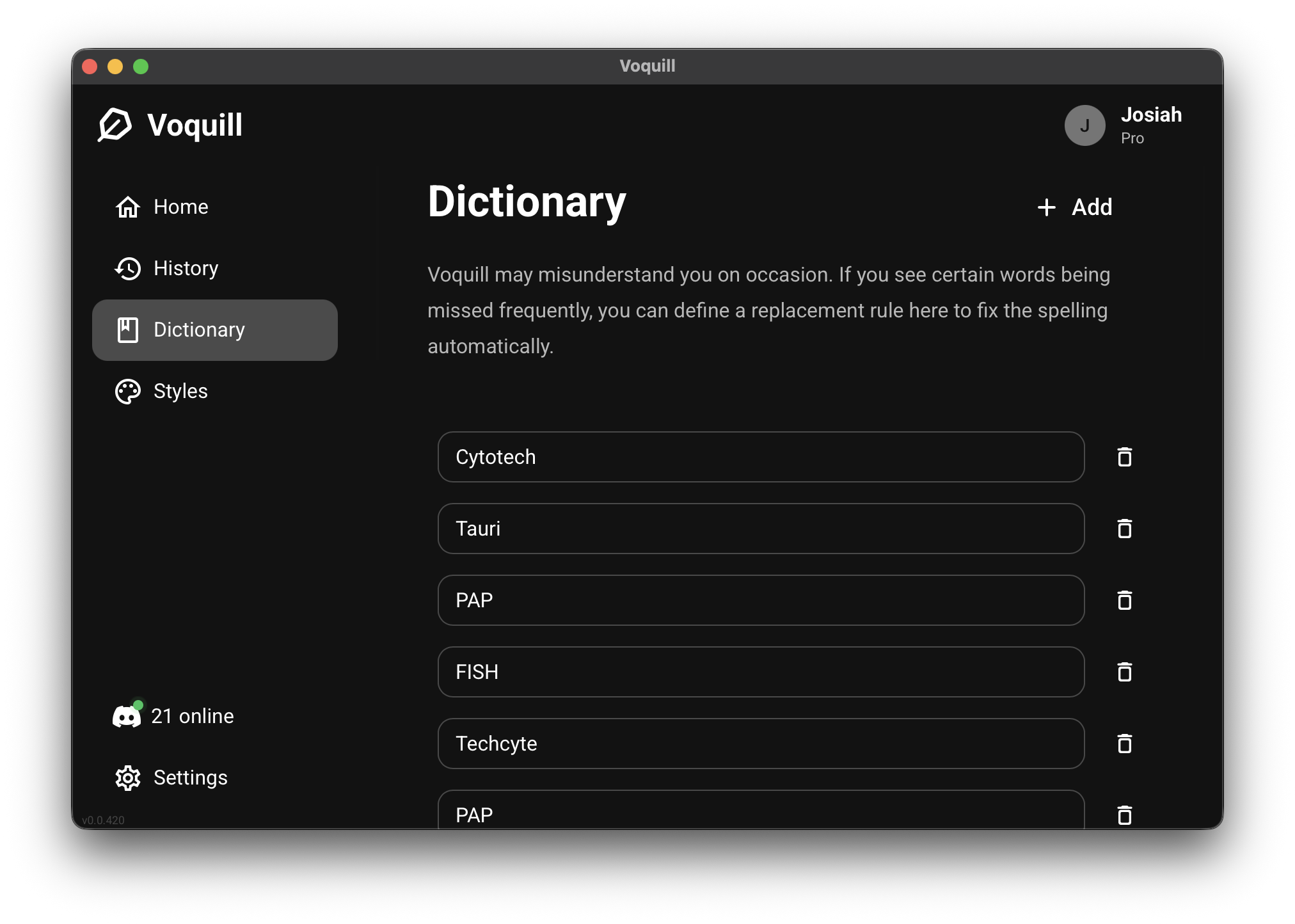 screenshot 1 of Voquill