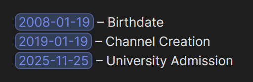 Blue Dates Example