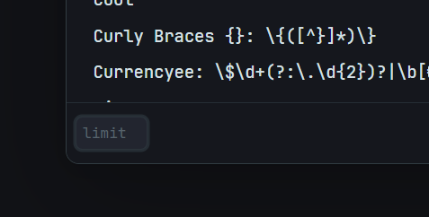 Limit Input Example 2