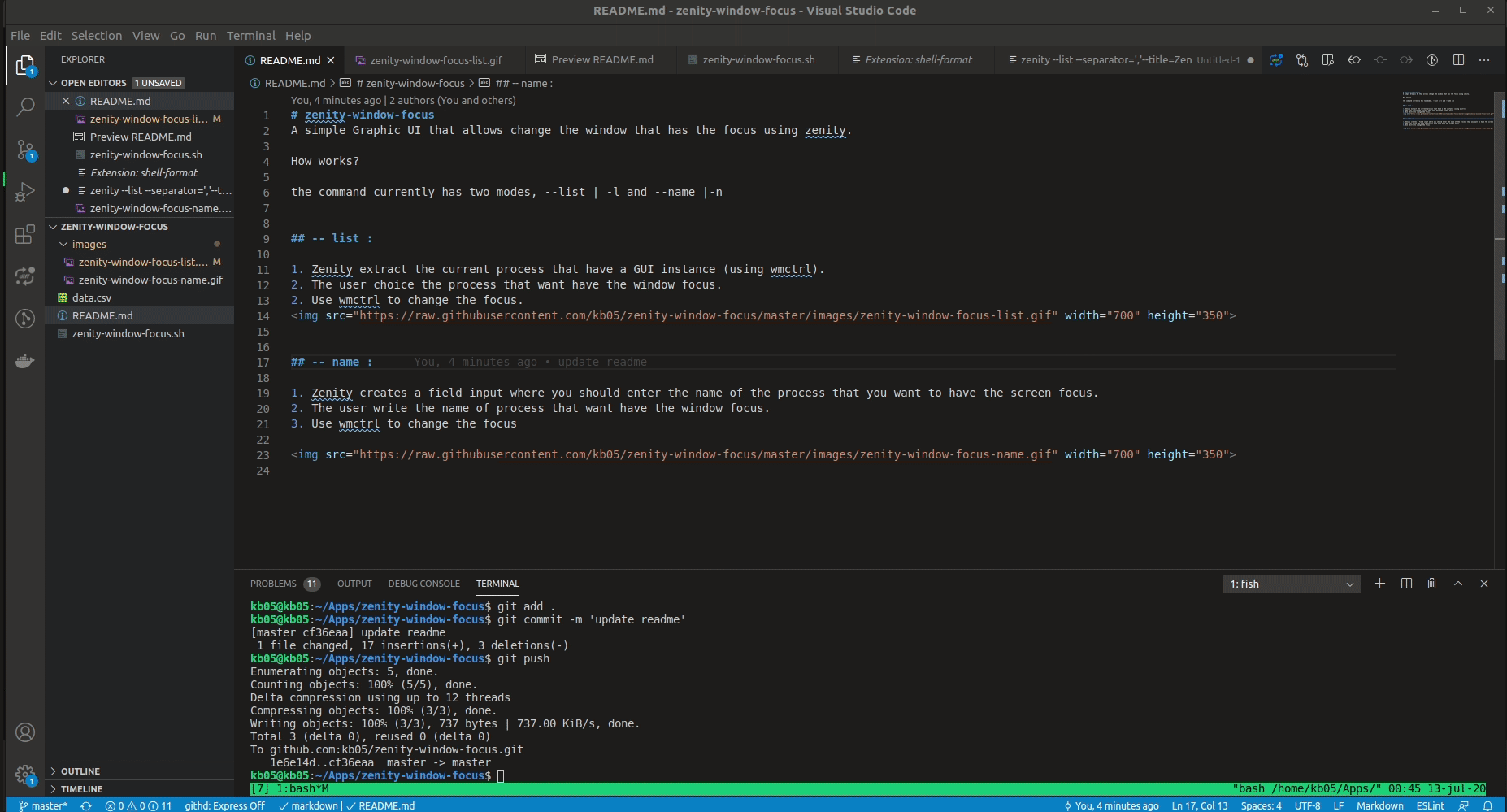 Zenity Windows GitHub - kb05/zenity-window-focus: Change the window that has the focus ...