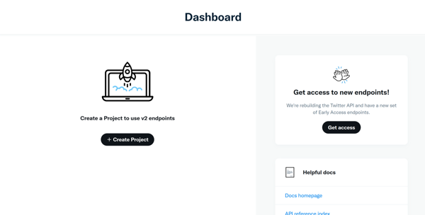 Developer dashboard