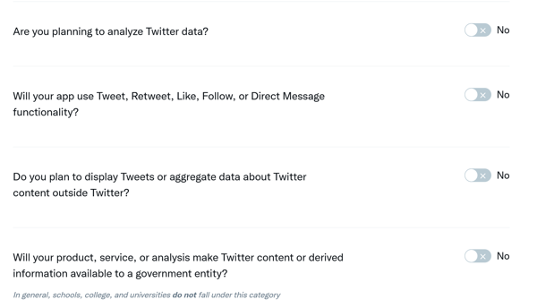 Twitter asks about how you'll analyze tweets