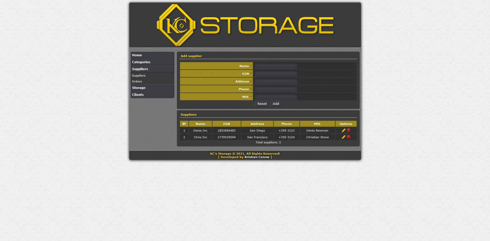 GitHub - ktsenovv/storage: Web based application which is designed to ...
