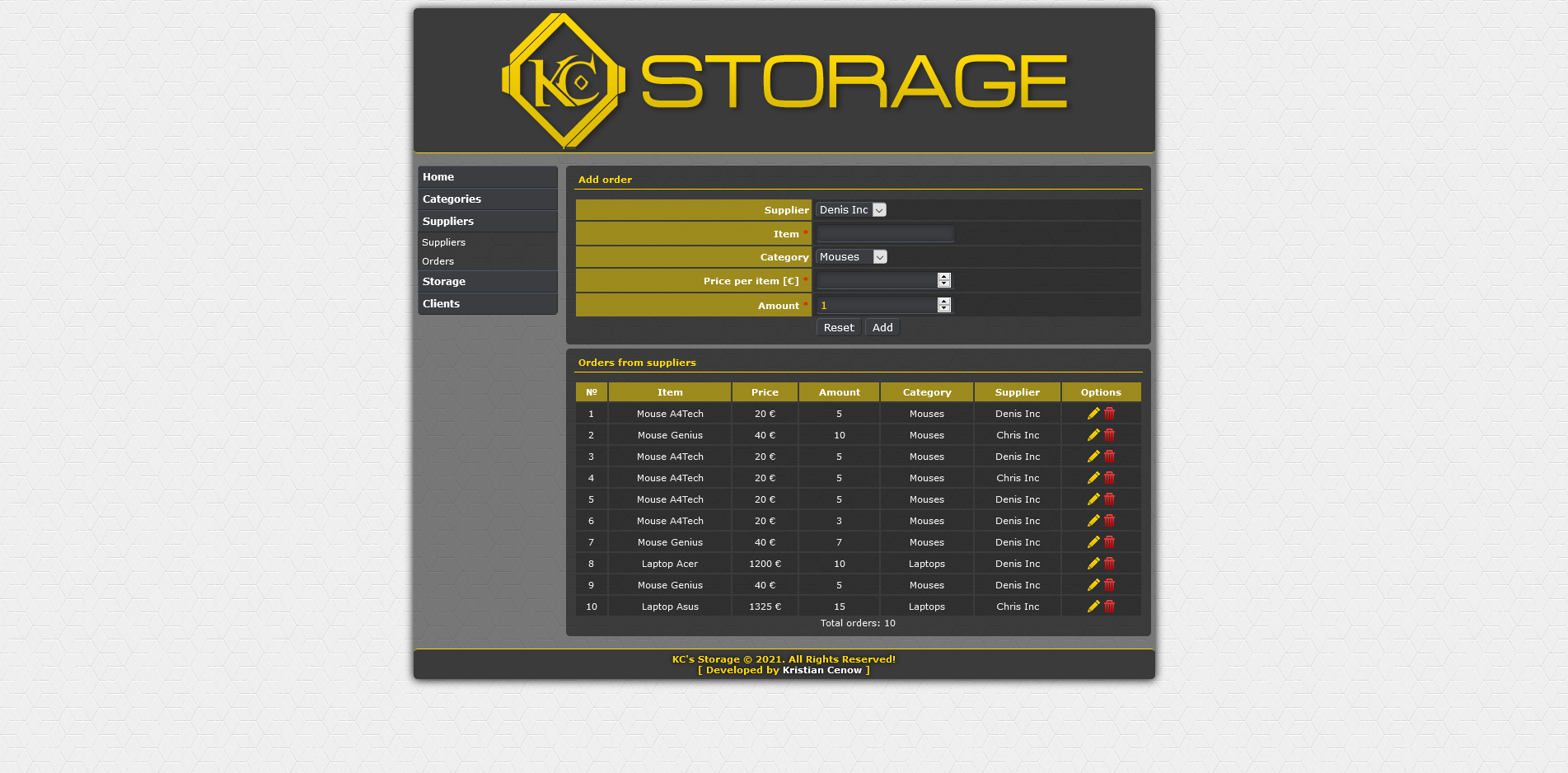 GitHub - ktsenovv/storage: Web based application which is designed to ...