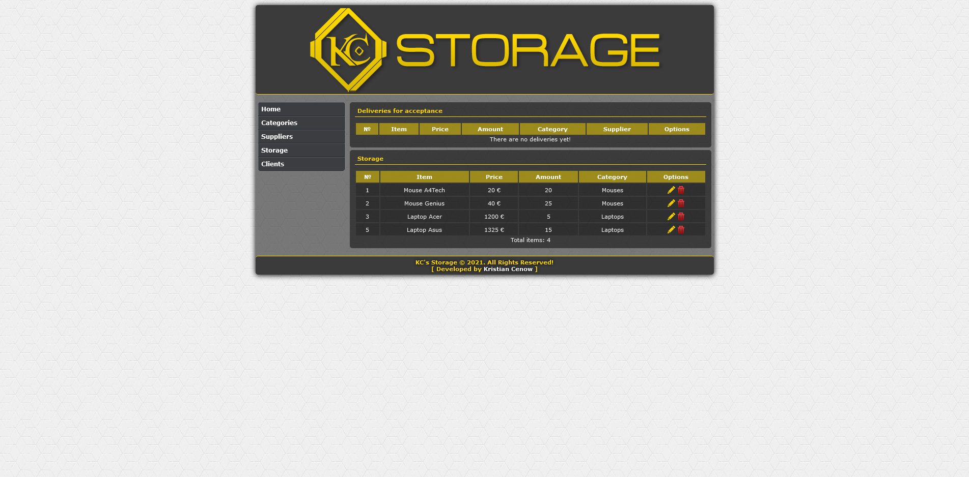 GitHub - ktsenovv/storage: Web based application which is designed to ...