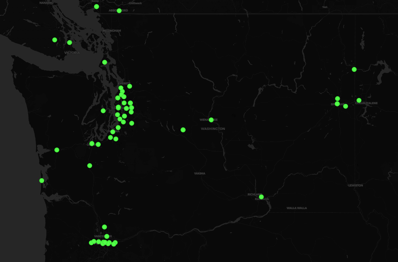 Tweets in Washington State