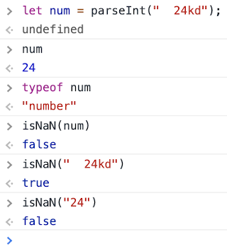 parseInt() can mask invalid entry.