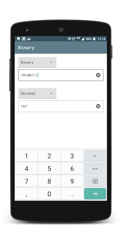 Binary input