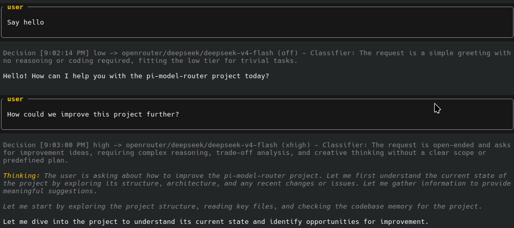 Router screenshot