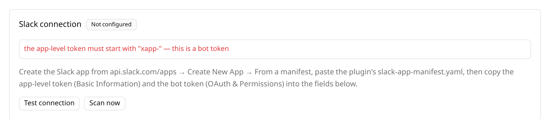 Token validation