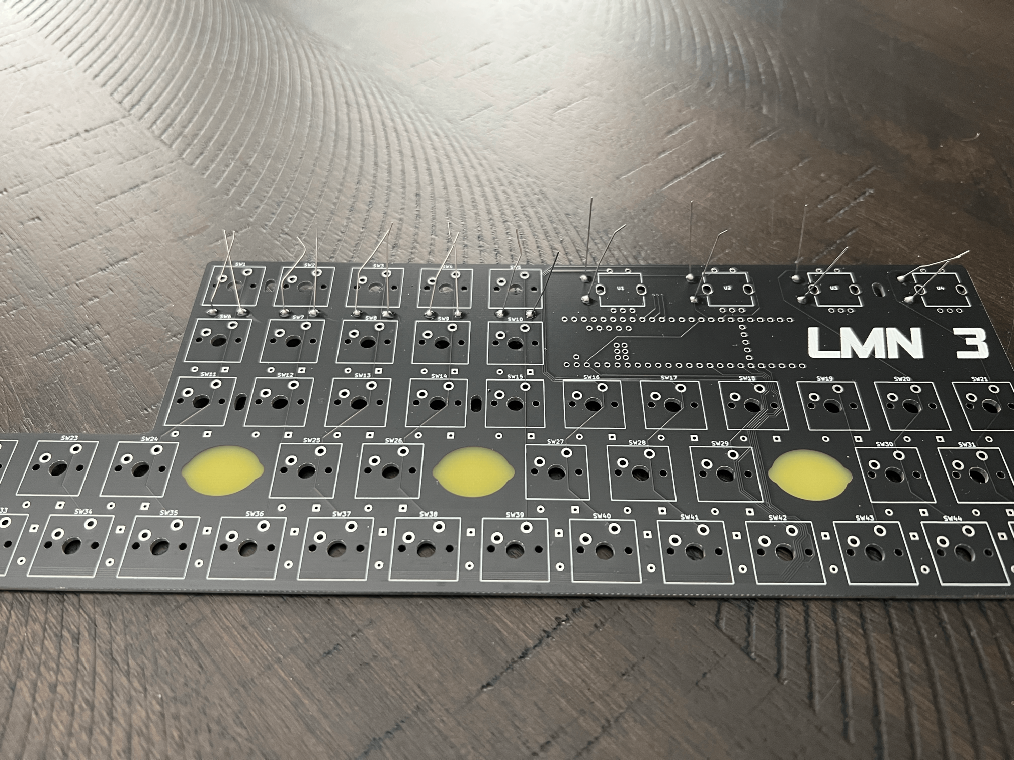 Row 0 Diodes Soldered