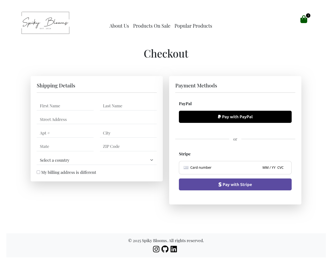Custom Checkout Flow