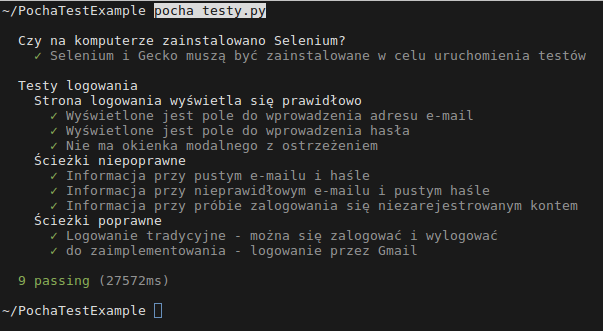 Uruchomione testy Pocha