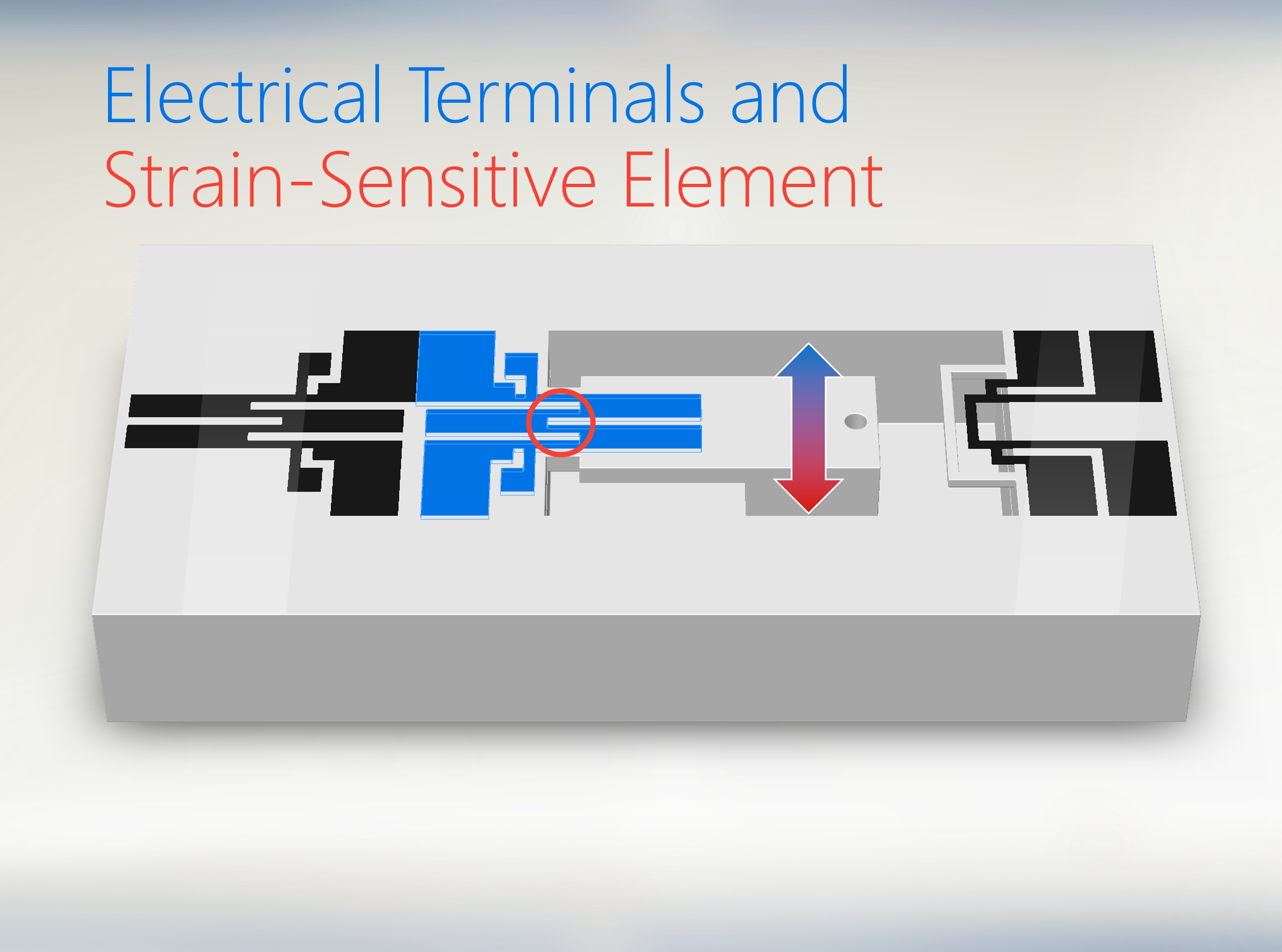Electrical Terminals and Strain-Sensitive Element