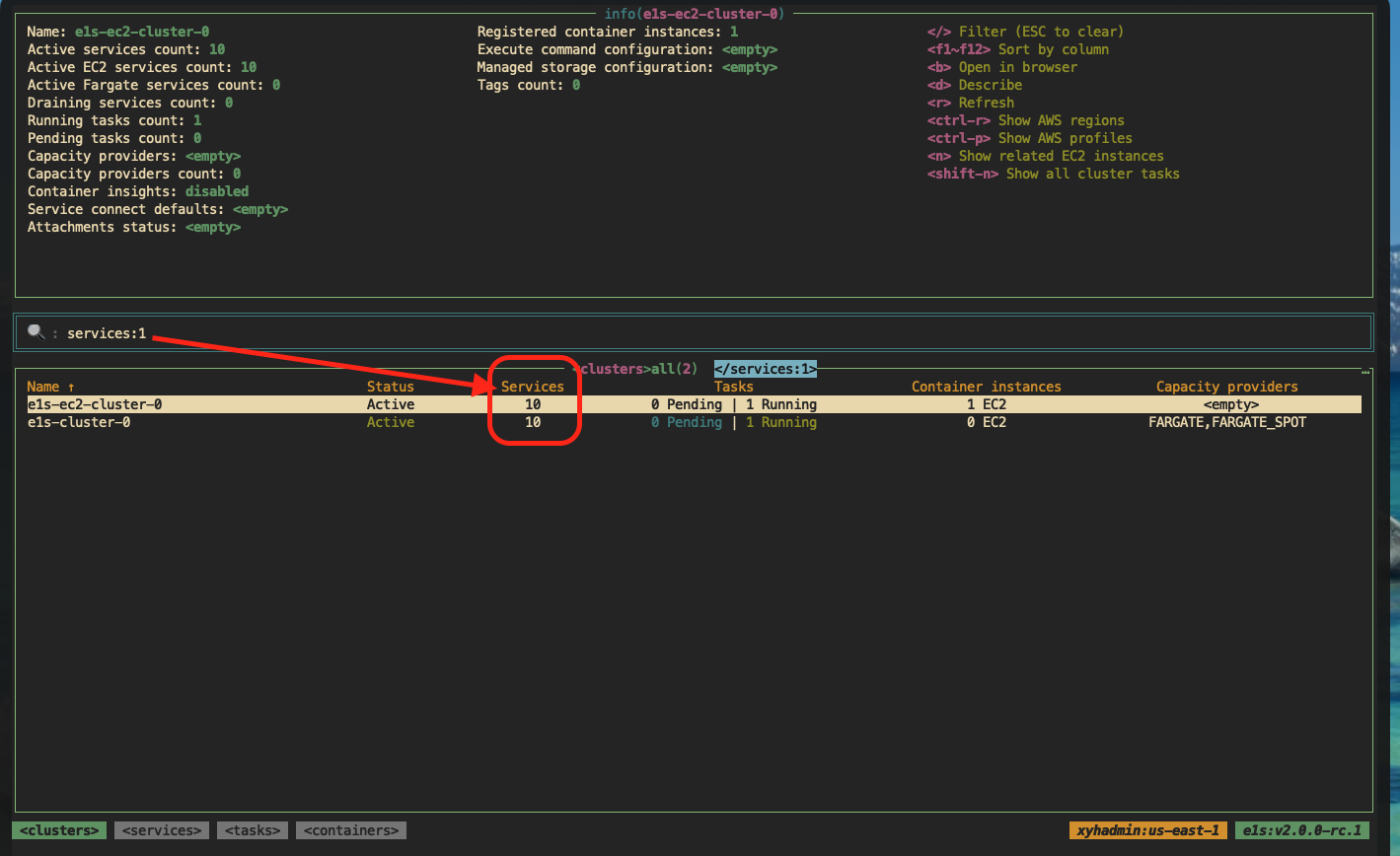 table filtering via column