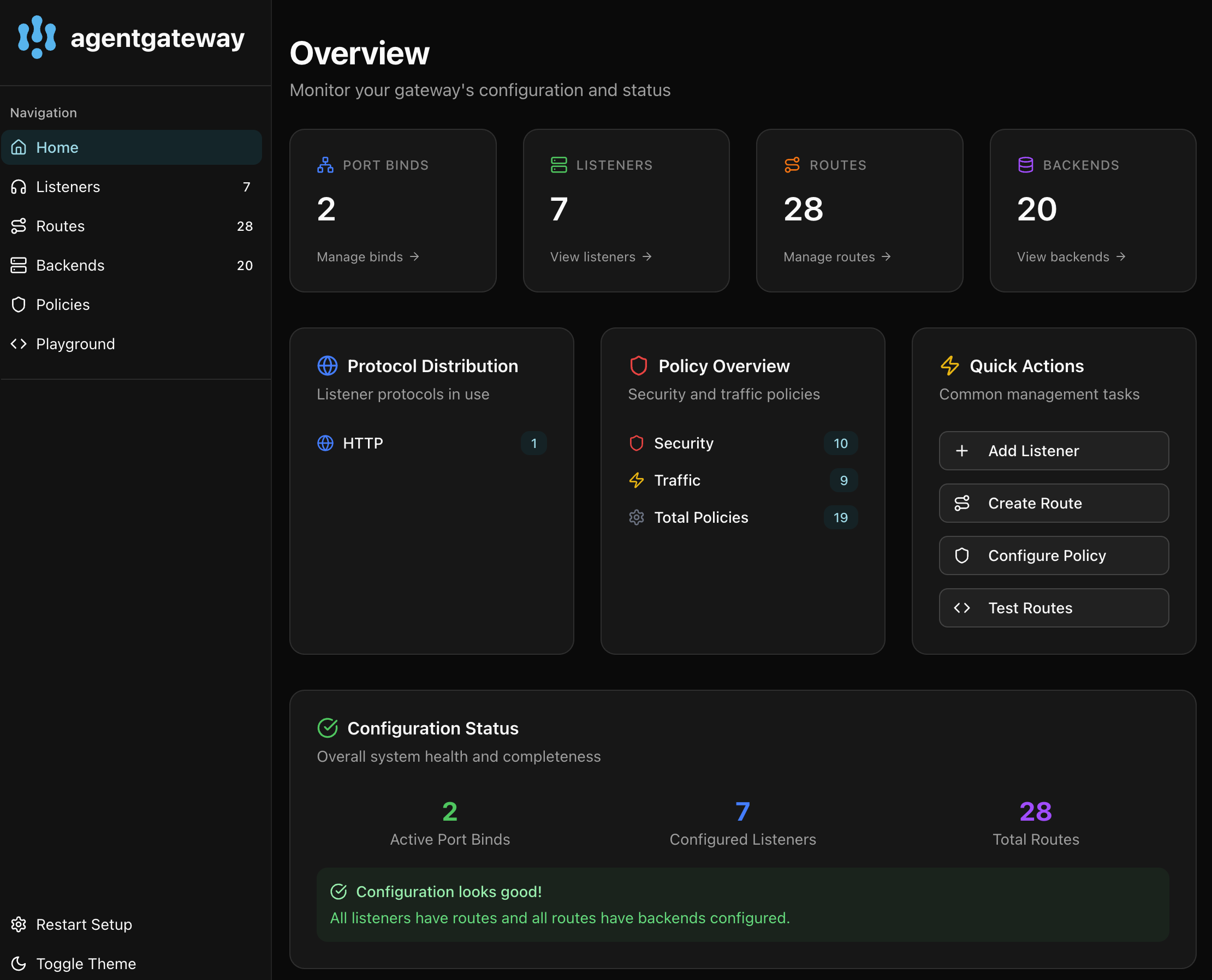 agentgateway UI