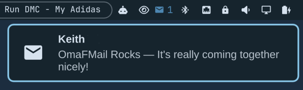 OmaFMail new-mail notification