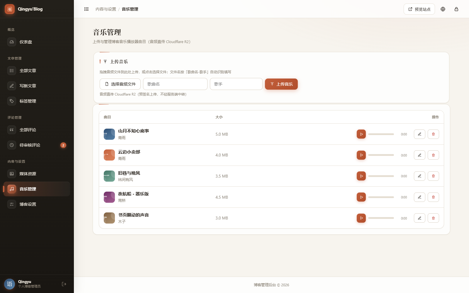 音乐管理