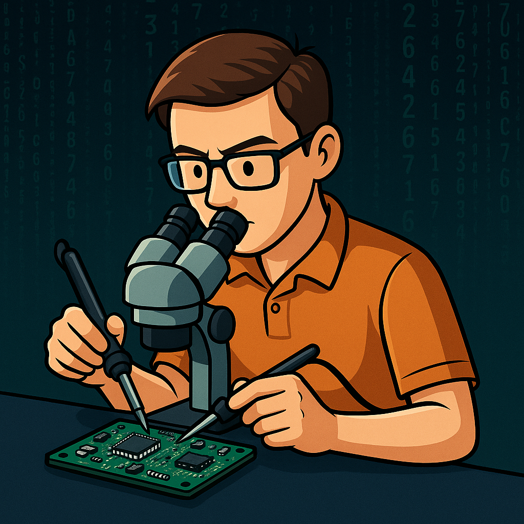 PCBA Hacker Illustration