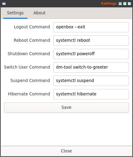 ssdd Settings screenshot