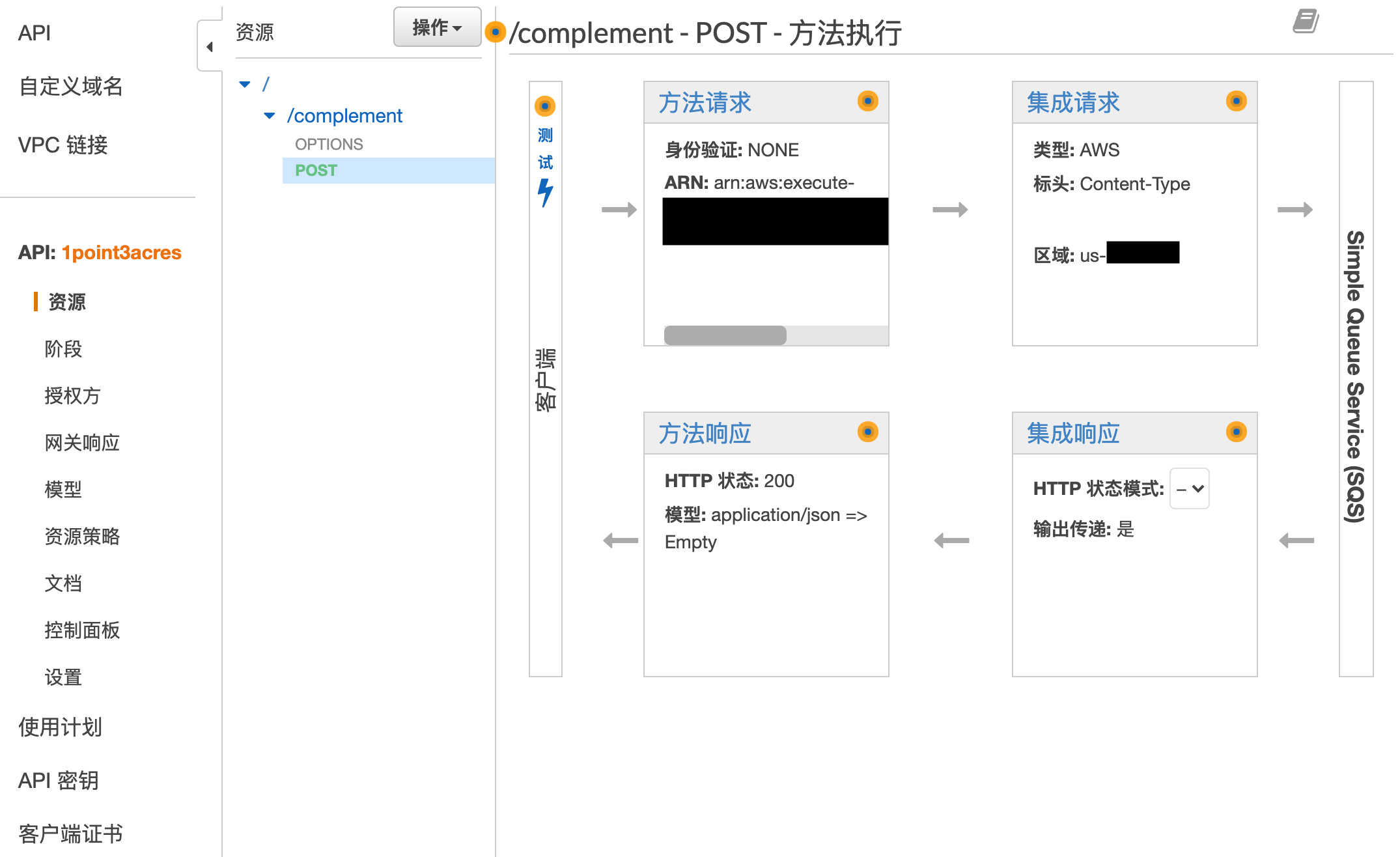 接口配置截图