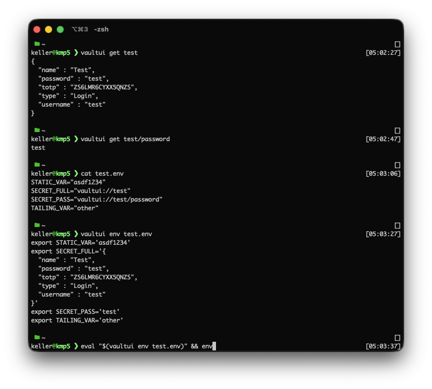 Vault UI CLI secret workflow