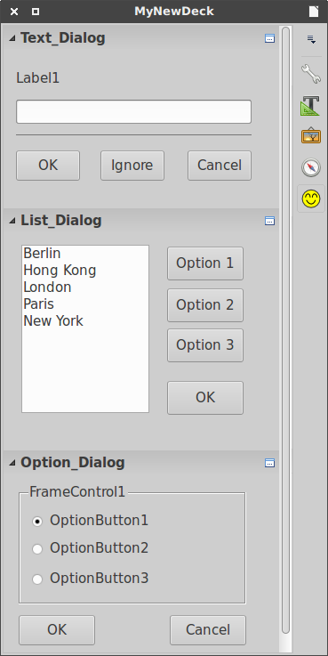 Test dialog