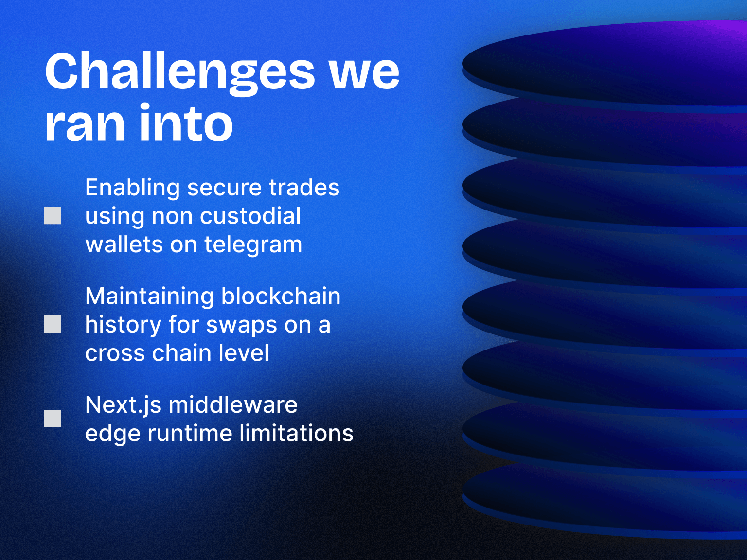 Challenges we ran into