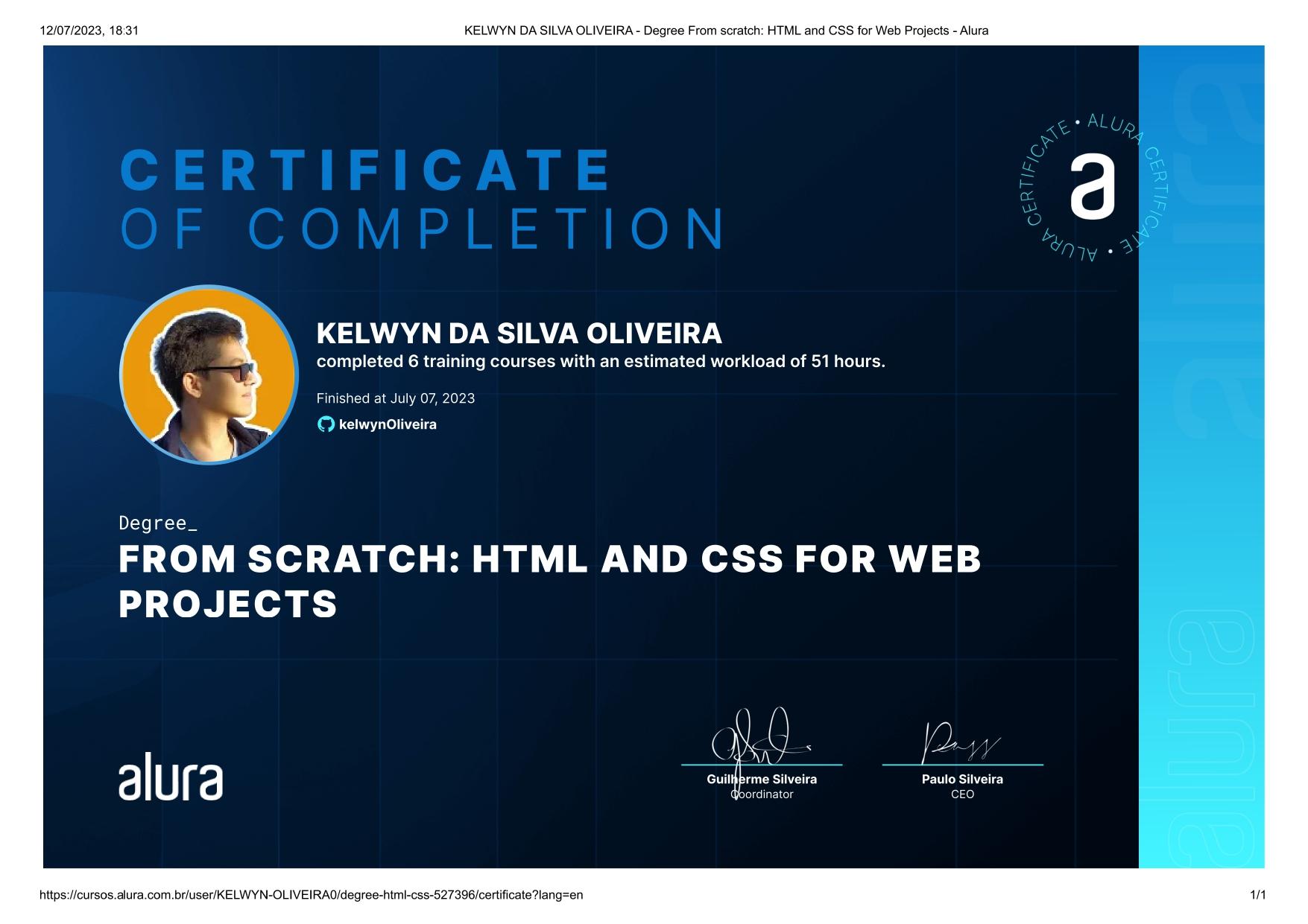 From scratch: HTML and CSS for web projects certificate