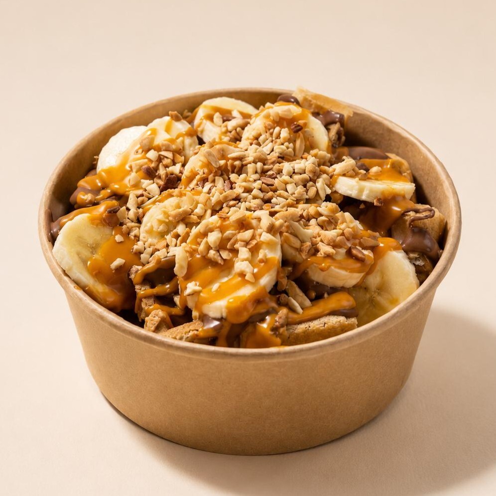 Muzlu Yer Fıstıklı Waffle Bowl