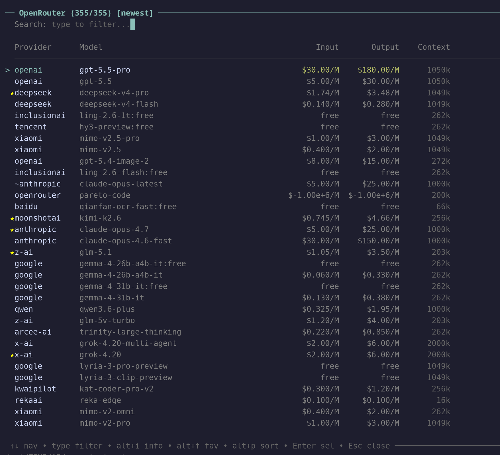 OpenRouter preview