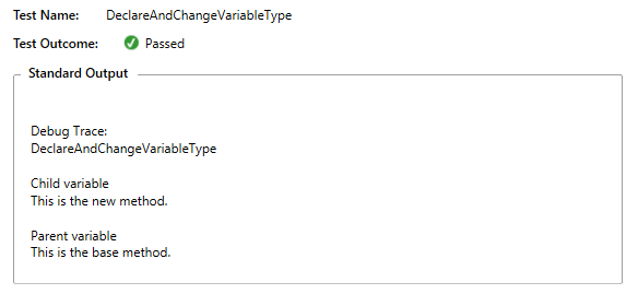 declare variable and change type