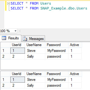 Database comparison