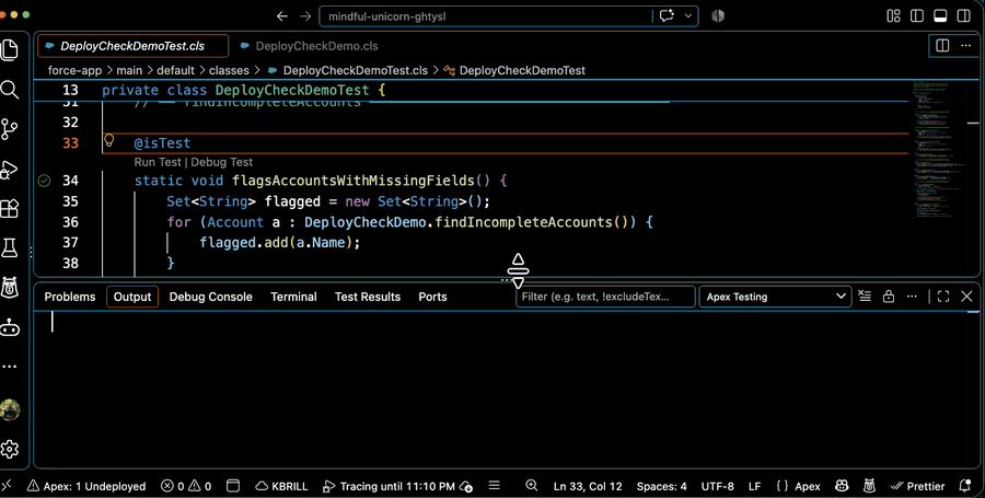 Deploy Check demo