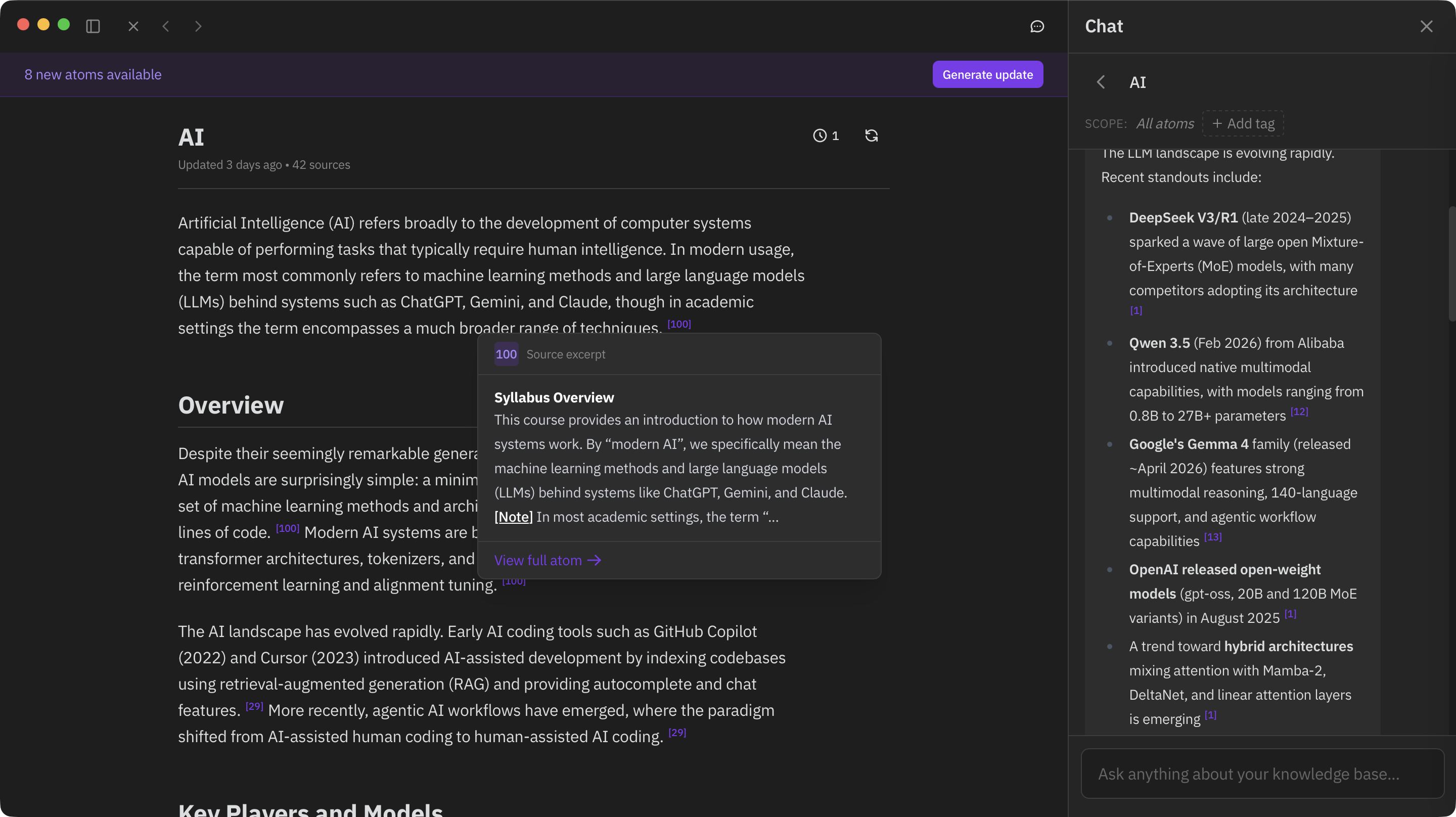 Wiki Synthesis