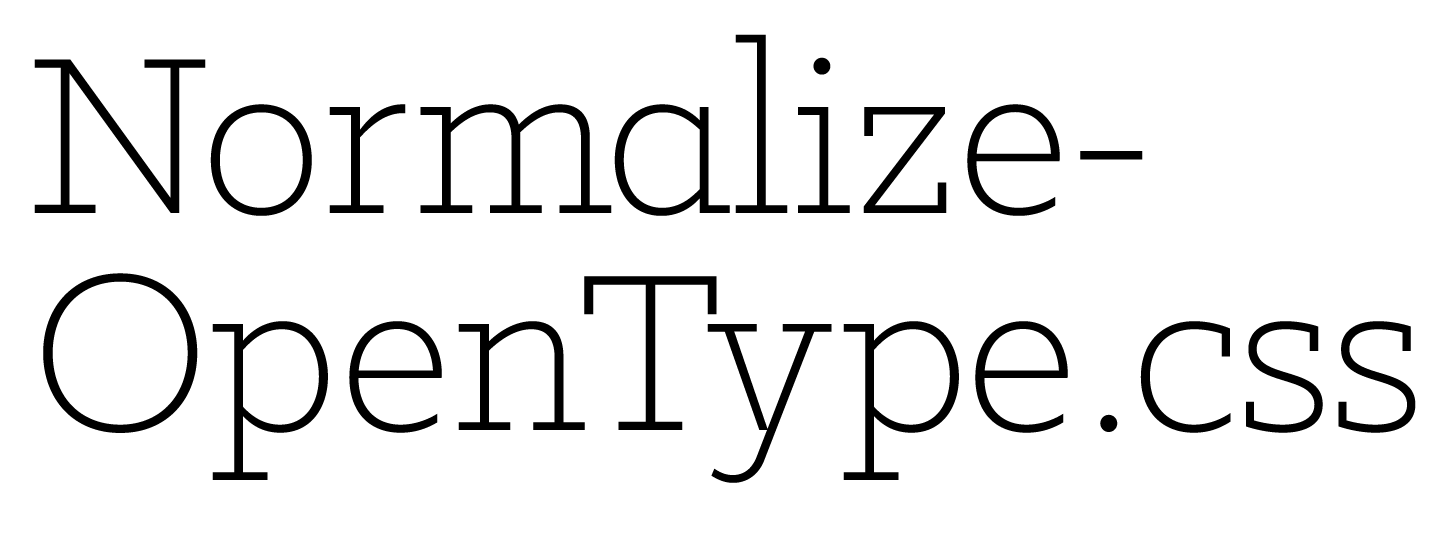 Normalize-OpenType.css wordmark