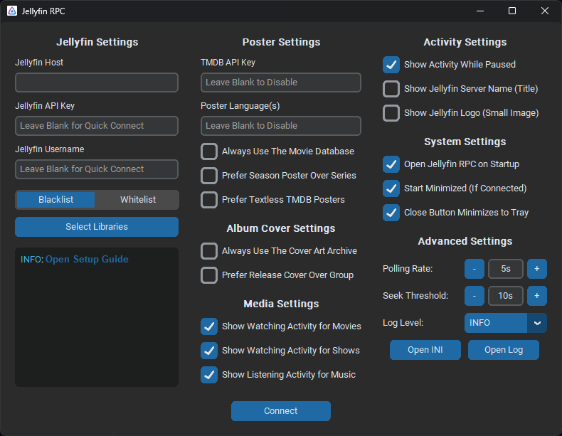 Jellyfin RPC GUI