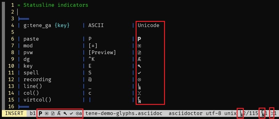 tene-unicode-statusline