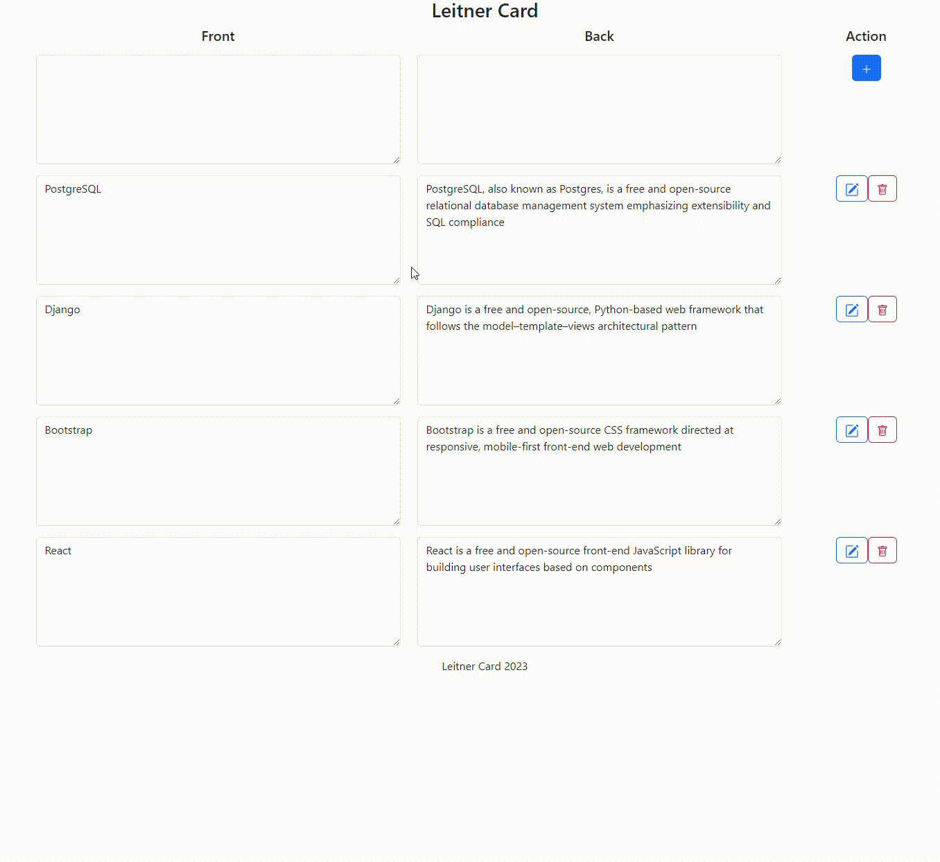 GitHub - kenzilai/LeitnerCard: A simple create your own flashcard ...