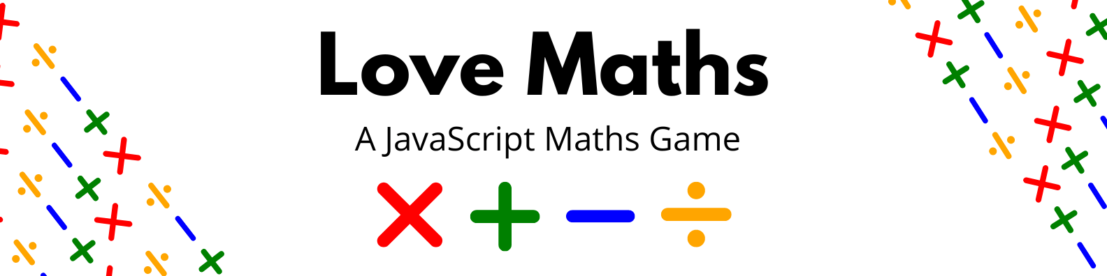 Love Maths Banner