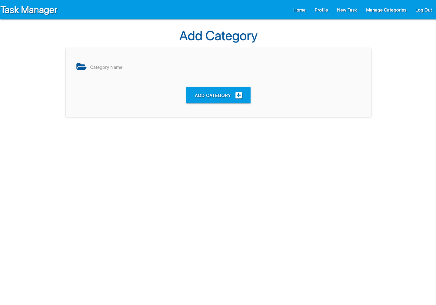 Add Category Page